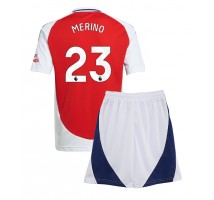 Arsenal Mikel Merino #23 Koszulka Podstawowa dzieci 2024-25 Krótki Rękaw (+ krótkie spodenki)